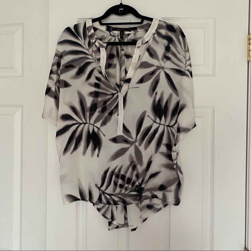 BCBG oversized flowy, floral top
